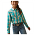 10043627 Ariat Girls' Ojai Long Sleeve Snap Shirt - Ojai Plaid