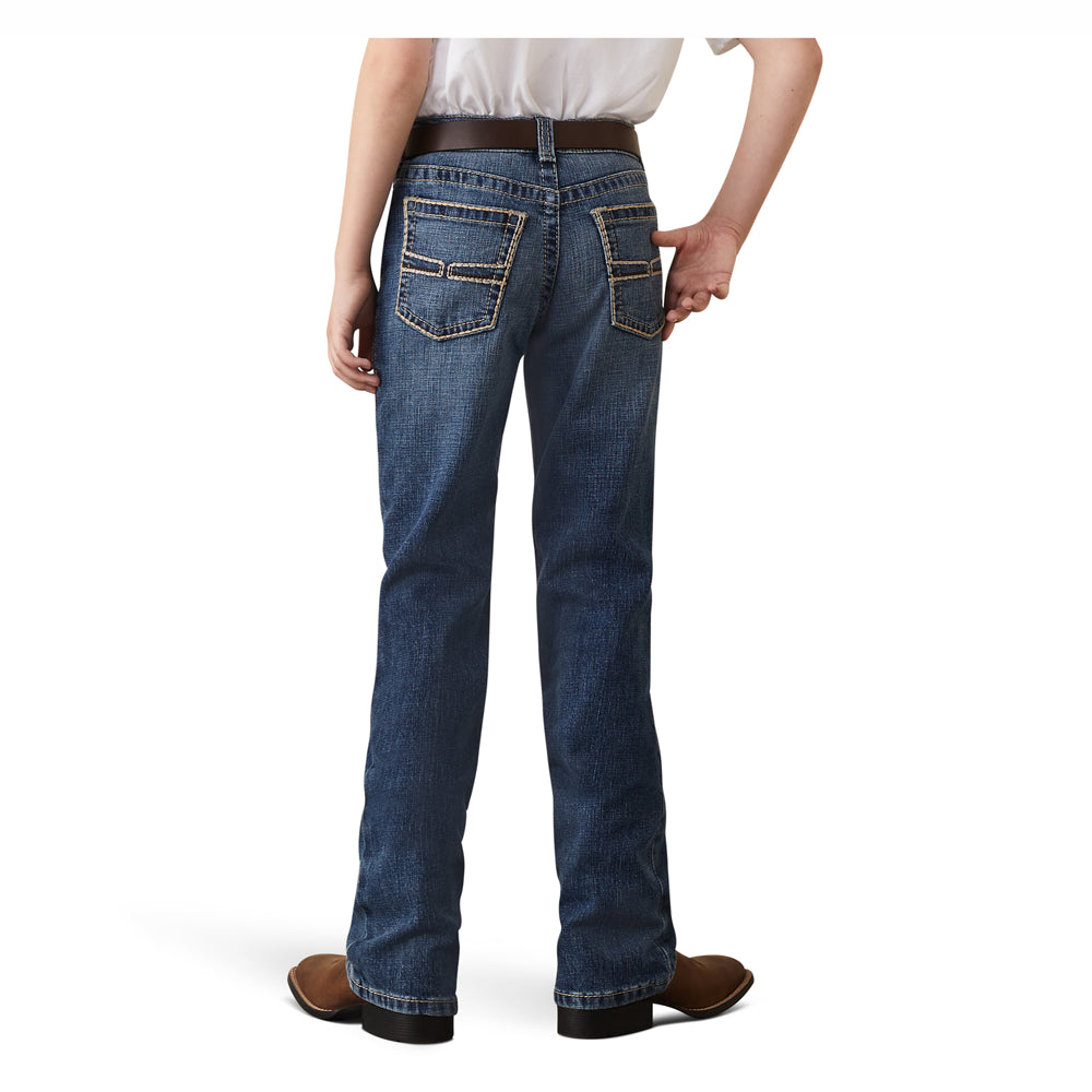 10044382 Ariat Boys Greysill Relaxed Fit  Bootcut Jean - Nelson