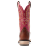 10044441 Ariat Women's Olena Western Boot - Vintage Caramel / Berry Rouge
