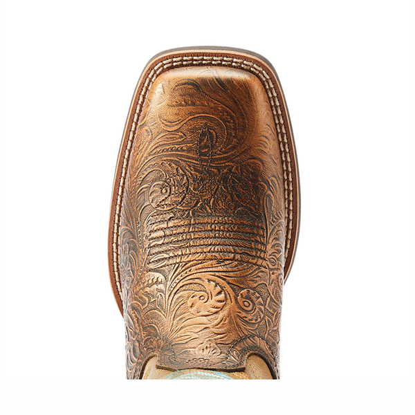 10044442 Ariat Women's Olena Western Boot - Bronze Age/Green Mile