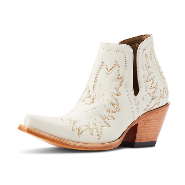 10044484 Ariat Women's Dixon Short Western Fashion Boot - Blanco