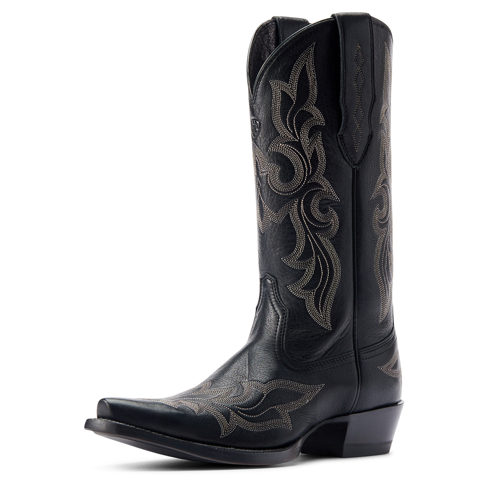 10044501 Ariat Women s Jennings StretchFit Western Boot Black Deerta The Wire Horse