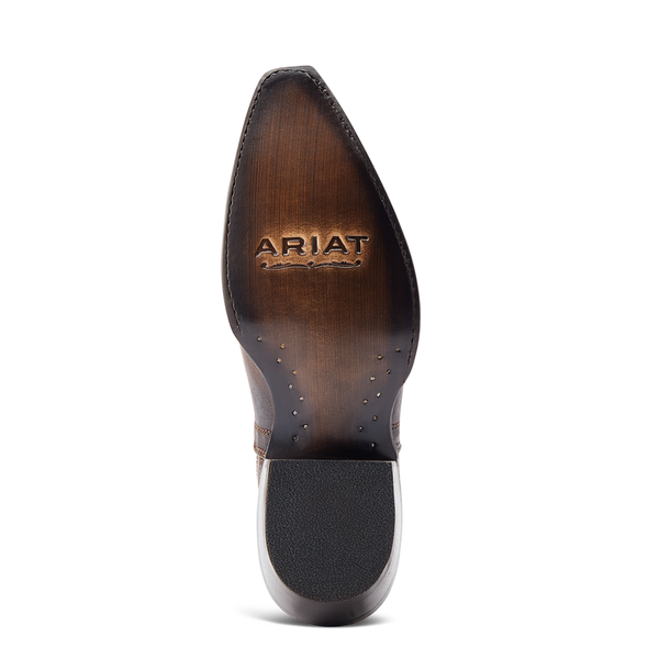 10044502 Ariat Women's Dixon Short Low Heel Western Fashion Boot - Reno Tan