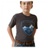10044748 Ariat Boys Logoscape Short Sleeve Tee - Charcoal Heather