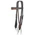 1008-12-SC Circle Y Dark Flash Arizona Flower Brow Band Headstall