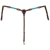 1025-20-SC Circle Y Turquoise Round Up Breast Collar