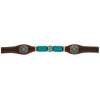 1025-20-SC Circle Y Turquoise Round Up Breast Collar