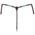 1025-20-SC Circle Y Turquoise Round Up Breast Collar