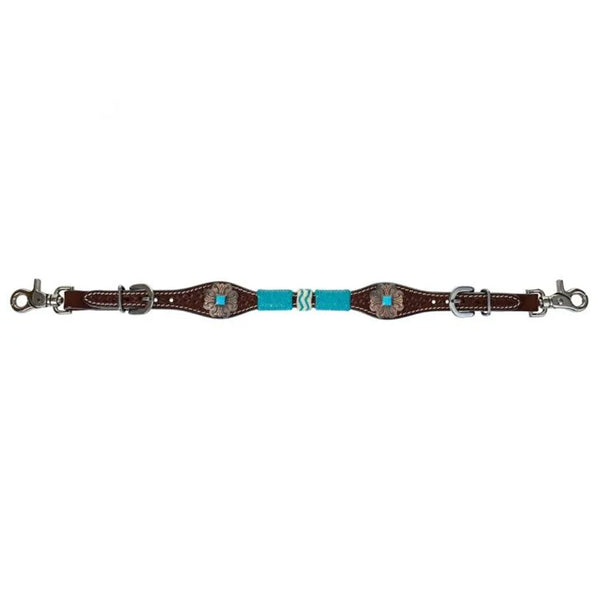 1025-45-SC Circle Y Turquoise Round Up Wither Strap