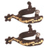 11062 Jacks Brown Steel Spurs