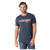 112325750 Wrangler Men's Short Sleeve Logo T-Shirt - Navy Heather