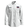 112327942 Wrangler Men's Logo Long Sleeve Button Down Shirt - White