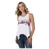 112330048 Wrangler Women's Knit Tank with Front Graphic - Bright White