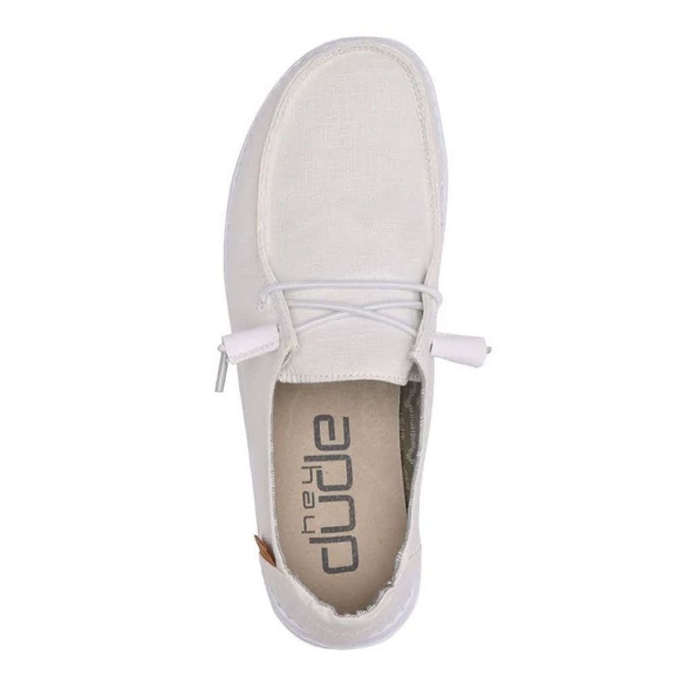 Hey Dude Shoes Women's Wendy Chambray White Nut size 9