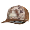 15094156 Ariat Men's Digital Camo Front USA Flag Cap