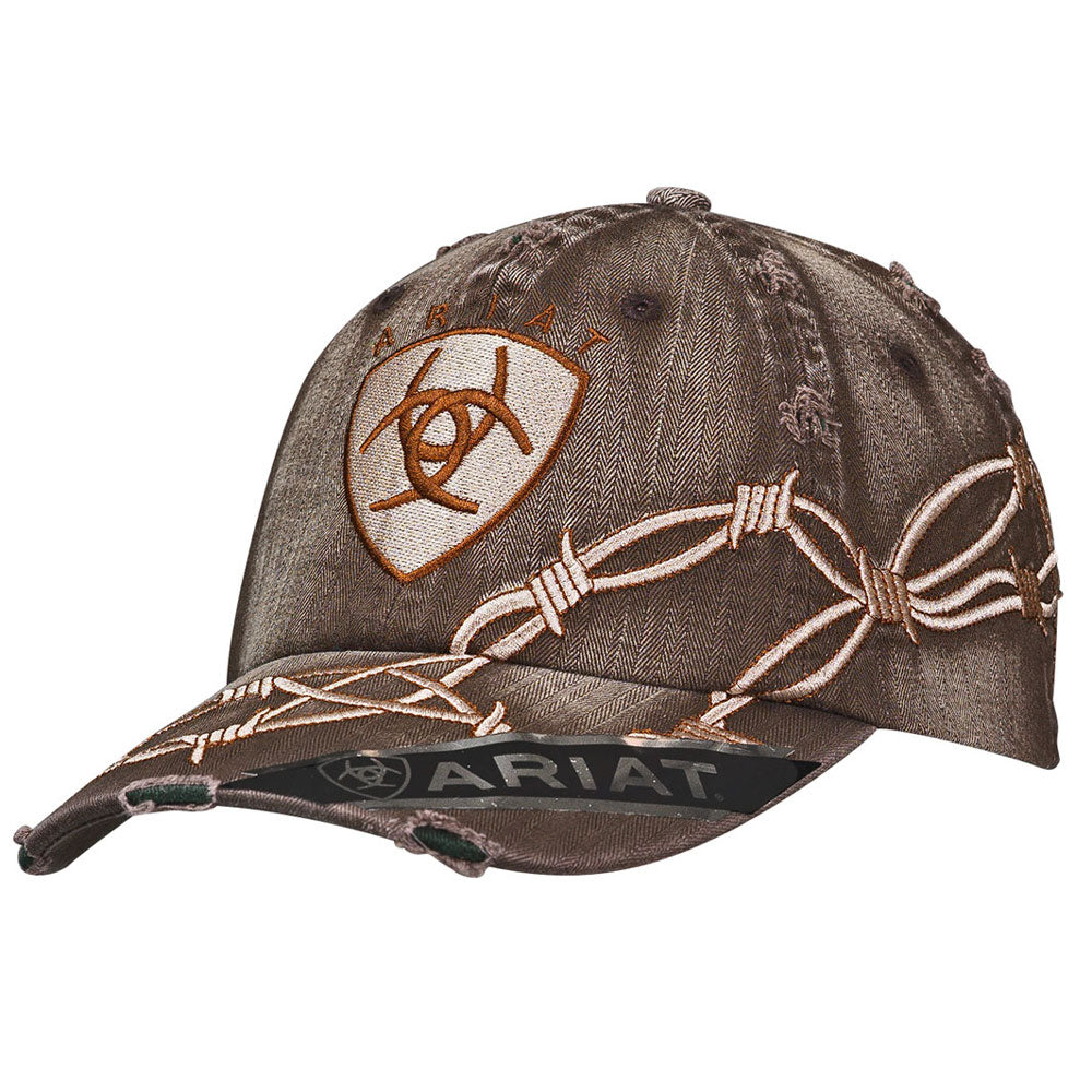 1509802 Ariat Men's Barbwire Ball Cap - Brown