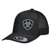 1597801 Ariat Men's 110 Flexfit Logo Black Ball Cap