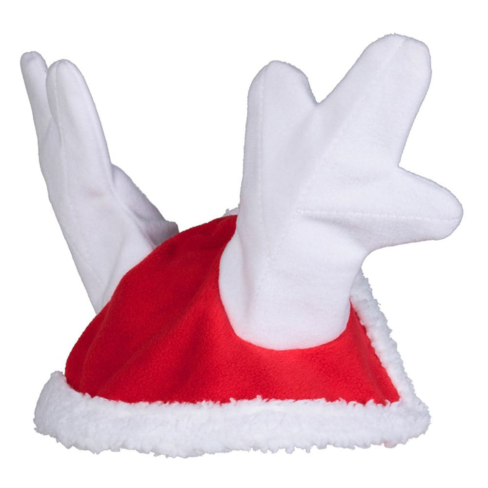 22796 Horze Holiday Christmas Santa Reindeer Antlers Horse Hat