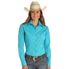 22S8041 Panhandle Women's Long Sleeve Solid Western Snap Shirt