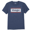 2315022 Wrangler Men's Logo Short Sleeve Logo T-Shirt - Navy Heather