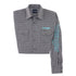 2318501 Wrangler Men's Classic Fit Long Sleeve Logo Snap Western Shirt - Black Print