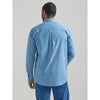 112324793 Wrangler Men's Long Sleeve Western Shirt - Blue Print