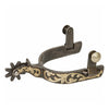 25-7757 Weaver Ladies' Spurs with Replaceable Rowels and Floral Accents
