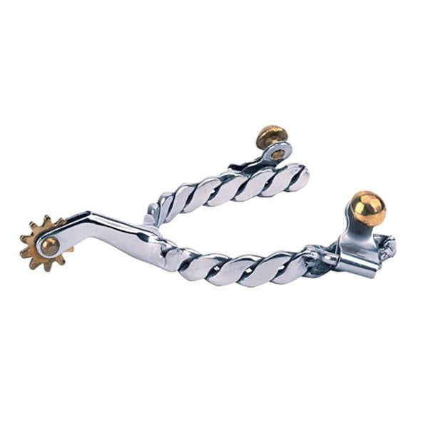 25-8861 Weaver Ladies' Roping Spurs with Twisted Band