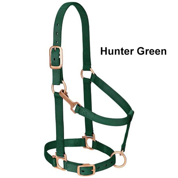 35-7435 Weaver Leather Basic Adjustable Chin and Throat Snap Horse Halter