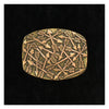 37714 Nocona Rectangular Belt Buckle Copper Arrows on Brass Background
