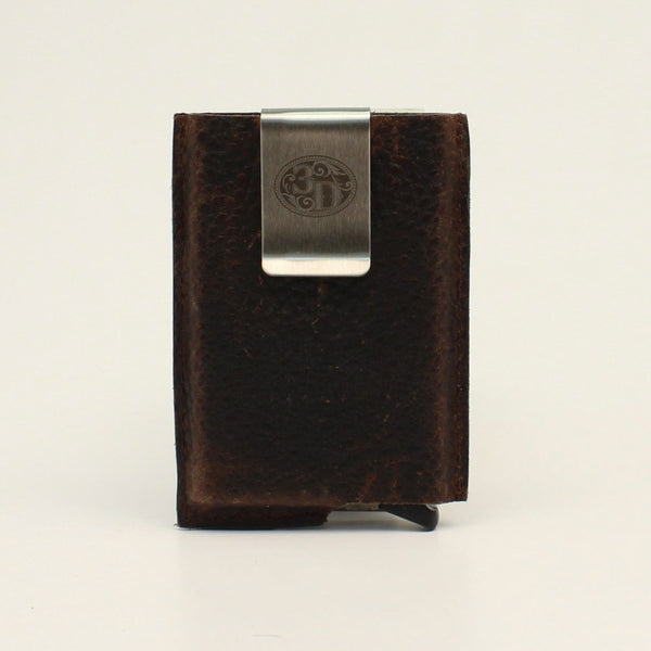 D250002502 3D Smart Utility Brown Leather Wallet