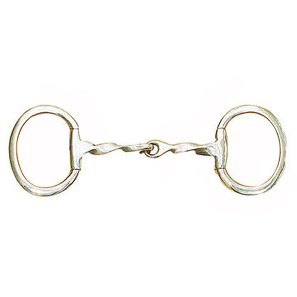405510 Centaur Stainless Steel Twisted Mouth Eggbutt with Flat Rings