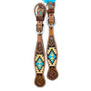 45507-53Ladies Turquoise Cross Aztec Spur Straps