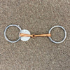 469060 Stainless Steel Snaffle Ring Bit Copper Mouth 5 1/2 Inch