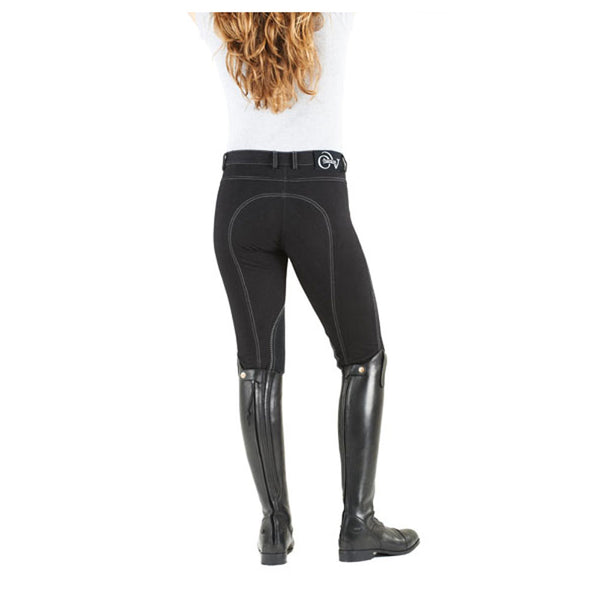 469565 Ovation® Ladies SoftFLEX Zip Front Classic Knee Patch Breeches