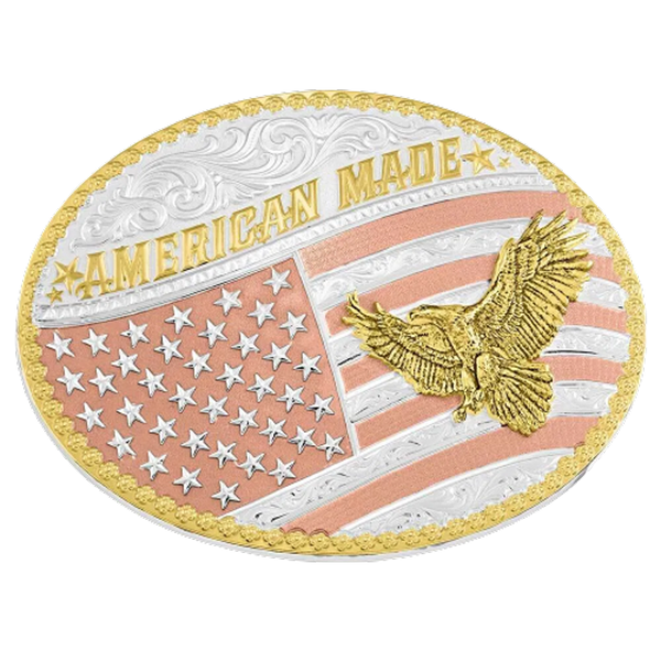 49910 Montana Silversmiths Big Bold Stripes American Made Classic Buckle