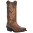 51173 Laredo Ladies Feather Love Leather Boot- Tan with Feather Embroidery