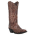 52410 Laredo Ladies Braylynn Snip Toe Western Boot Brown with Embroidery and Studs