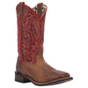5894 Laredo Women's Darla Leather Western Cowboy Boot- Tan / Red