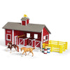 59197 Breyer Stablemates Red Stable Set w/ Two Horses