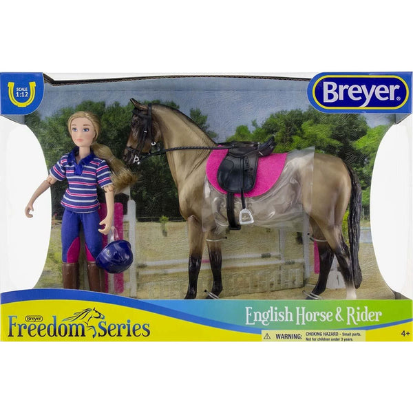 61114 Breyer English Horse and Rider Set
