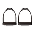 663434 Perri's Black Fillis Stirrup Iron 4 3/4 Inch