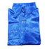 70085RBLU Royal Highness Poly Satin Show Shirt with Concealed Zippered and Faux button placket