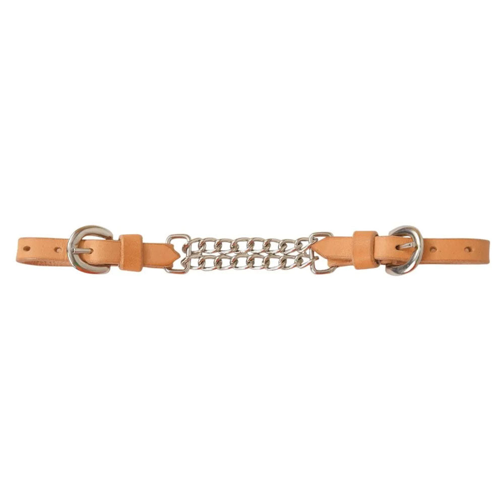7008 Reinsman Curb Chain Pony Size- Harness Leather