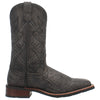 7927 Laredo Men's Charcoal Black Axel Square Toe Western Cowboy Boot