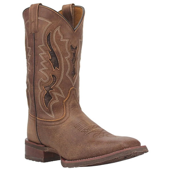 7952 Laredo Men's Tan Square Toe Western Cowboy Boot