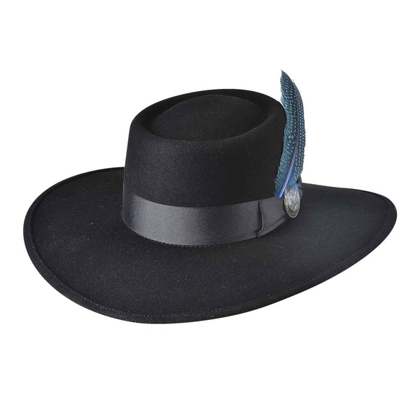 812 Bullhide Miss Me More Black Felt Hat- Size Small
