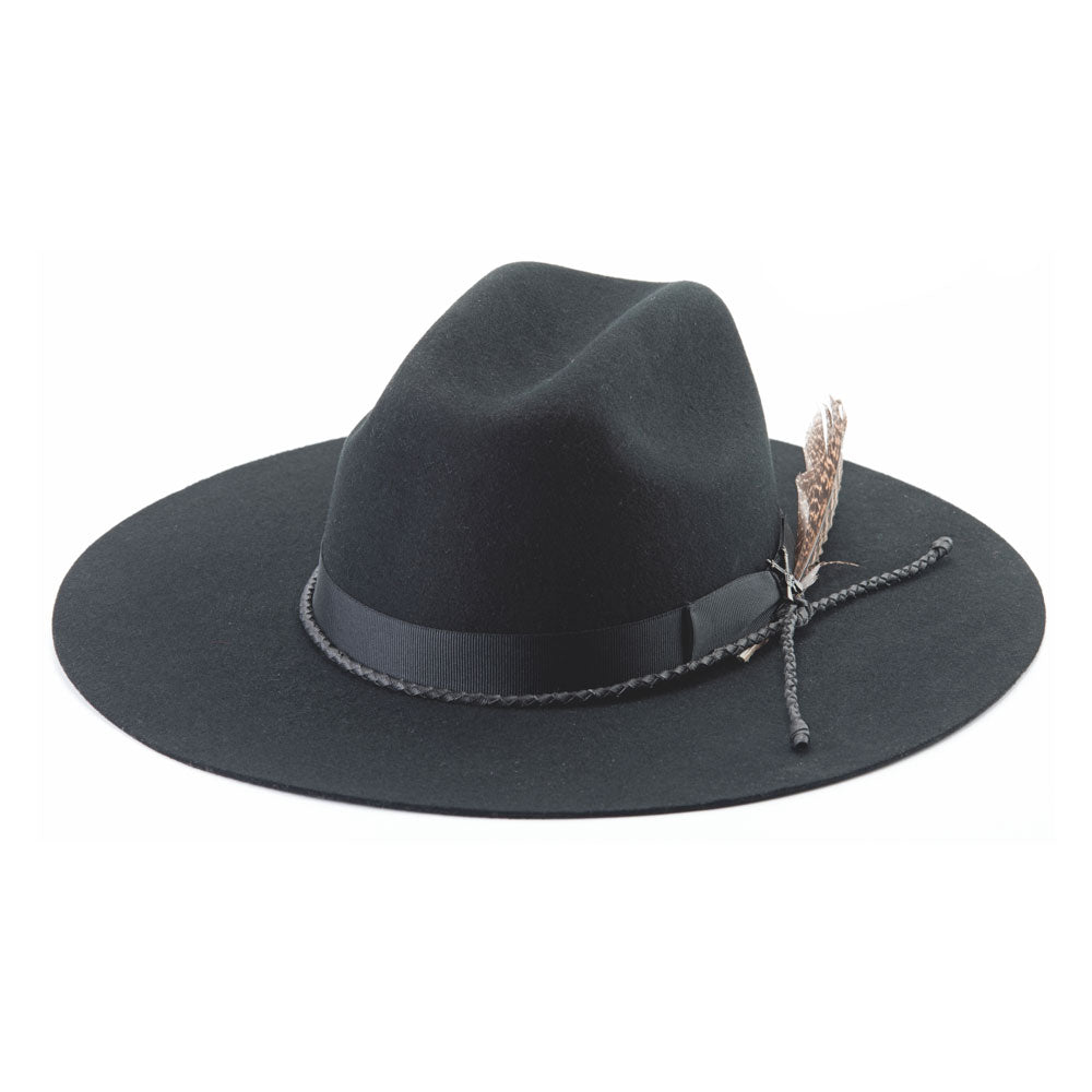 854 Bullhide Bad Guy Black Felt Hat- Size Small