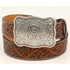 A1020467 Ariat Men's Floral Tooled Western Belt
