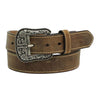 A1523402 Ariat Women's Plain Brown Leather Belt
